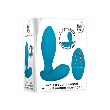 A&E G-Spot Thumper With Clit Motion Massager Rechargeable, Remote Control Teal