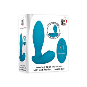 Adam & Eve Eve's G-Spot Thumper With Clit Motion Massager Rechargeable Remote-Controlled Silicone Vibrator