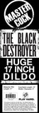 Dongs & Dildos - The Black Destroyer Huge 17 Inch Dildo
