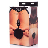 Anal Products - Black Bunny Tail Anal Plug