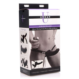 Dildoharness - Power Pegger Silicone Vibrating Double Dildo With Harness
