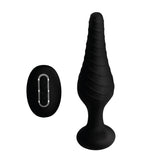 Anal Products - Silicone Vibrating Anal Plug With Remote Control