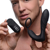 Anal Products - Silicone Prostate Vibrator And Strap With Remote Control