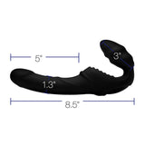 Strapless-strapon - Pro Rider 9x Vibrating Silicone Strapless Strap On With Remote Control