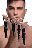 Anal Products - 4 Piece Silicone Anal Ringed Rimmer Set