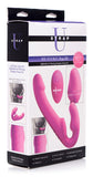 Strapless-strapon - Worlds First Remote Control Inflatable Vibrating Silicone Ergo Fit Strapless Strap-on