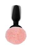 Anal Products - Remote Control Vibrating Pink Bunny Tail Anal Plug