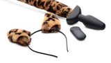 Anal Products - Remote Control Wagging Leopard Tail Anal Plug And Ears Set