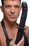Dongs & Dildos - The Large Realistic 10x Silicone Vibrator With Handle