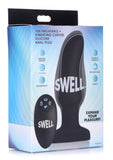Anal Products - Worlds First Remote Control Inflatable 10x Vibrating Curved Silicone Anal Plug