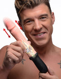 Dongs & Dildos - 8x Auto Pounder Vibrating And Thrusting Dildo With Handle