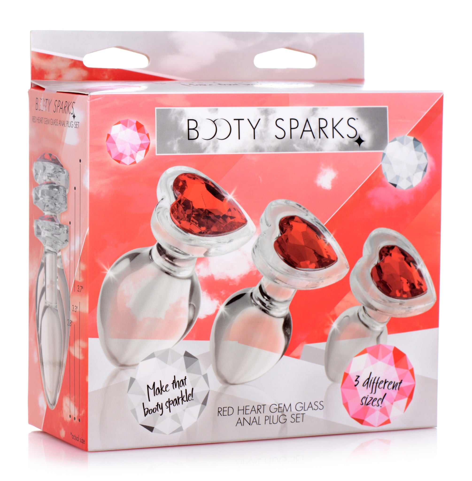 Red Heart Gem Glass Anal Plug Set Dildo.us Red Heart Gem Glass Anal Plug Set Dildo.us