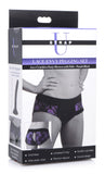 Dildoharness - Lace Envy Pegging Set With Lace Crotchless Panty Harness And Dildo - L-xl