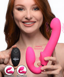 Strapless-strapon - 10x Remote Control Ergo-fit G-pulse Inflatable And Vibrating Strapless Strap-on