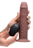 Dongs & Dildos - 7x Remote Control Vibrating And Thumping Dildo