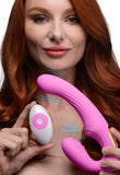 Strapless-strapon - 15x U-pulse Silicone Pulsating And Vibrating Strapless Strap-on With Remote