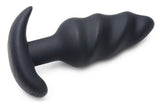 Anal Products - Remote Control 21x Vibrating Silicone Swirl Butt Plug