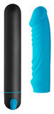Dongs & Dildos - Xl Silicone Bullet And Ribbed Sleeve