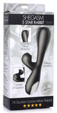 Vibesextoys - Shegasm 5 Star 7x Suction Come-hither Silicone Rabbit -