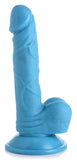 Suction Cup Colorful Dildo Blue Pink with balls