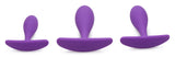 Anal Products - Rump Bumpers 3 Piece Silicone Anal Plug Set - Purple