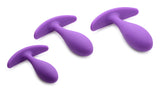 Anal Products - Rump Bumpers 3 Piece Silicone Anal Plug Set - Purple