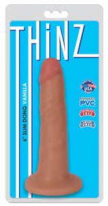 Dongs & Dildos - Thinz Inch Slim Dong : Black, Brown, Flesh, 6" and 7"