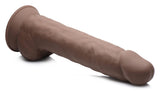 Dongs & Dildos - Silexpan Hypoallergenic Silicone Dildo With Balls - 10 Inch - Dark Brown