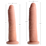 Dongs & Dildos - Vibrating And Rotating Remote Control Silicone Dildo - 8 Inch